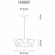 Lampada a sospensione con diffusore in plexiglass dal design modeno