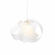 Lampada a sospensione con diffusore in plexiglass dal design moderno