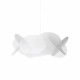 Lampada a sospensione con diffusore in plexiglass grande dal design modeno