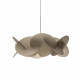 Lampada a sospensione con diffusore in plexiglass grande dal design modeno