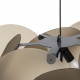 Lampada a sospensione con diffusore in plexiglass grande dal design modeno