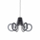 Lampada a sospensione con diffusore in plexiglass