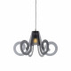 Lampada a sospensione con diffusore in plexiglass