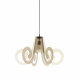 Lampada a sospensione con diffusore in plexiglass