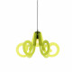 Lampada a sospensione con diffusore in plexiglass