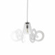 Lampada a sospensione con diffusore in plexiglass
