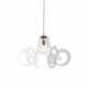 Lampada a sospensione con diffusore in plexiglass