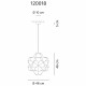Lampada a sospensione con diffusore in PVC con 1 lampadina