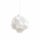 Lampada a sospensione con diffusore in PVC grande con 3 lampadine