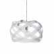 Lampada a sospensione con diffusore medio in plexiglass con 1 lampadina