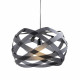 Lampada a sospensione con diffusore medio in plexiglass con 1 lampadina