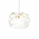 Lampada a sospensione con diffusore piccolo in plexiglass con 1 lampadina