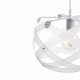 Lampada a sospensione con diffusore piccolo in plexiglass con 1 lampadina