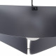Lampada a sospensione dal design modeno con diffusore in plexiglass