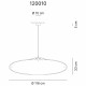 Lampada a sospensione dal design modeno con diffusore in plexiglass grande