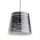 Lampada a sospensione moderna con diffusore a cono in plexiglass grande