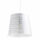 Lampada a sospensione moderna con diffusore a cono in plexiglass grande