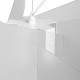 Lampada a sospensione moderna con diffusore in plexiglass grande