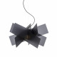 Lampada a sospensione moderna con diffusore in plexiglass grande