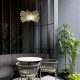 Lampada a sospensione moderna con diffusore in plexiglass