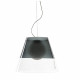 Lampada a sospensione per esterni con diffusore in plexiglass grande