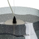 Lampada a sospensione per esterni con diffusore in plexiglass grande