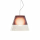Lampada a sospensione per esterni con diffusore in plexiglass grande
