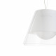 Lampada a sospensione per esterni con diffusore in plexiglass medio