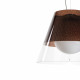 Lampada a sospensione per esterni con diffusore in plexiglass medio