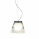 Lampada a sospensione per esterni con diffusore in plexiglass piccolo