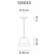 Lampada a sospensione per esterni con diffusore in plexiglass piccolo