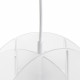 Lampada a sospensione piccola con diffusore in plexiglass dal design modeno