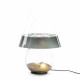 Lampada da terra corpo in vetro e diffusore in plexiglass con 2 lampadine