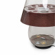 Lampada da terra corpo in vetro e diffusore in plexiglass con 2 lampadine