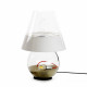 Lampada da terra da esterno in vetro diffusore in plexiglass piccola 1 luce