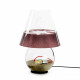 Lampada da terra da esterno in vetro diffusore in plexiglass piccola 1 luce