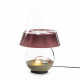 Lampada da terra da esterno in vetro diffusore in plexiglass piccola 1 luce