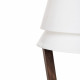 Lampada da terra in legno con paralume in PVC dal design moderno