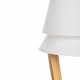Lampada da terra in legno con paralume in PVC dal design moderno