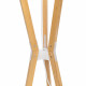 Lampada da terra in legno con paralume in PVC dal design moderno