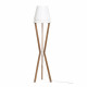 Lampada da terra in legno con paralume in PVC dal design moderno
