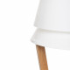 Lampada da terra in legno con paralume in PVC dal design moderno