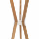Lampada da terra in legno con paralume in PVC dal design moderno