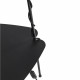 Lampada da terra in PVC con struttura in ferro con ripiano portaoggetti