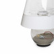 Lampada da terra piccola corpo in vetro e diffusore in plexiglass con 1 luce