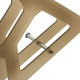 Libreria da parete con struttura in plexiglass dal design moderno