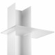 Libreria da parete grande con struttura in metallo bianca dal design moderno