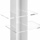 Libreria da parete grande con struttura in metallo bianca dal design moderno