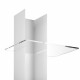 Libreria da parete grande con struttura in metallo bianca dal design moderno