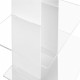 Libreria da parete grande con struttura in metallo bianca dal design moderno